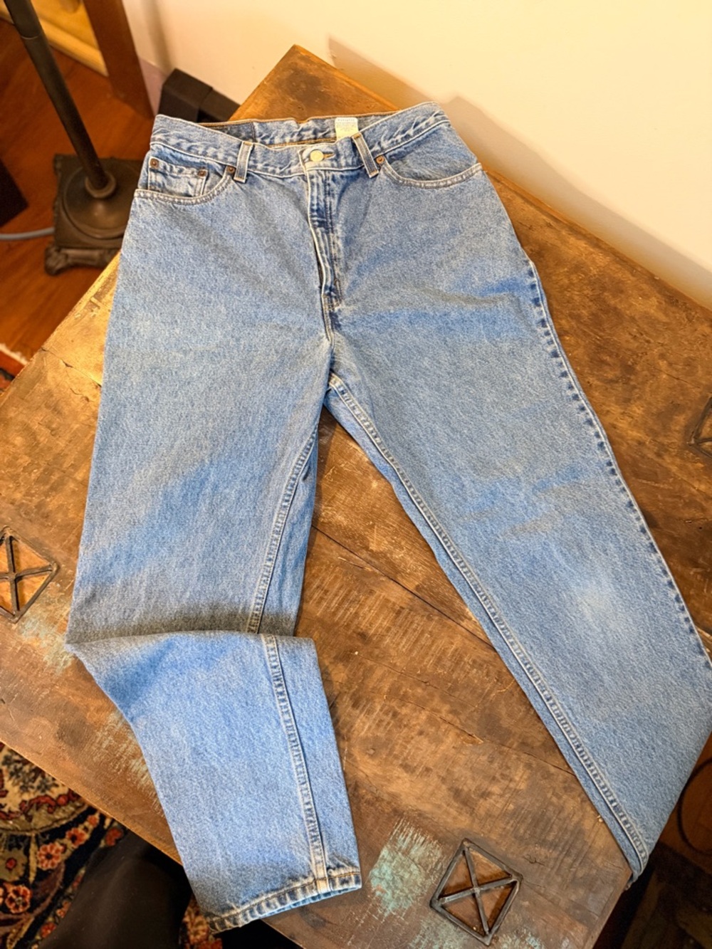 Vintage Levi's Light Blue High-Rise Tapered Leg Women's Jeans